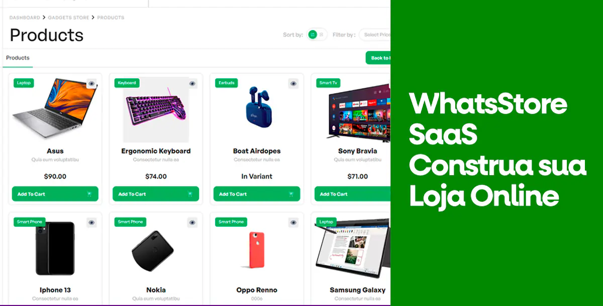 WhatsStore SaaS – Construa sua Loja Online com integração no WhatsApp